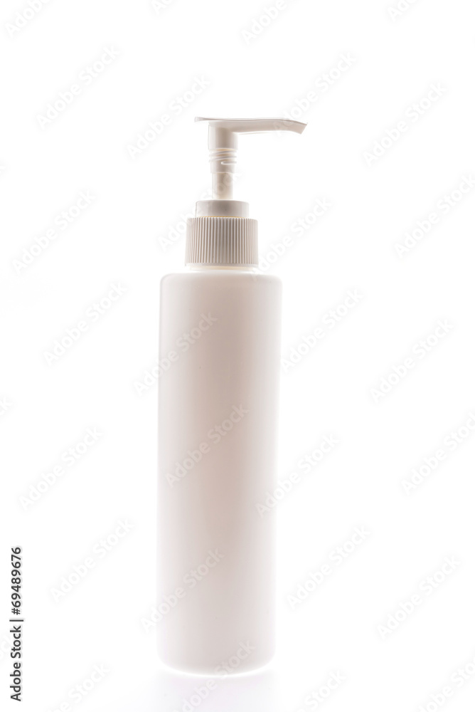 Pump bottle isolated on white Pump bottle isolated on white
