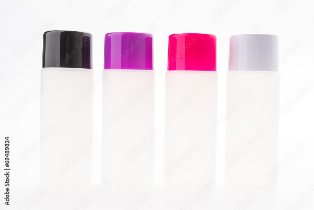 Cosmetic bottle isolated on white Cosmetic bottle isolated on white