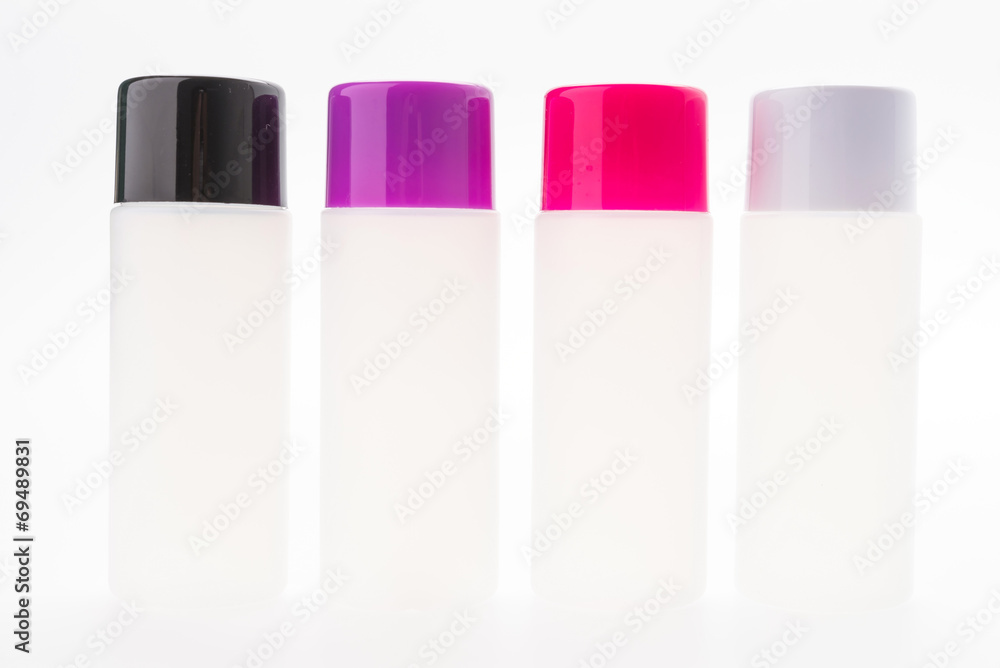 Cosmetic bottle isolated on white Cosmetic bottle isolated on white