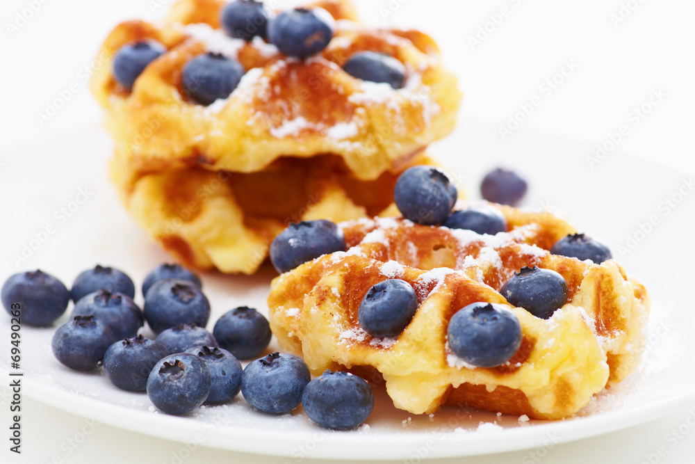 Waffle with berry b Waffle with berry b