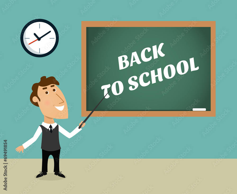 Back to school scene Back to school scene