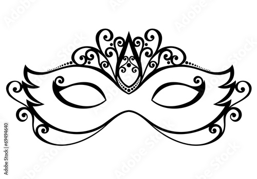 Beautiful Masquerade Mask (Vector), Patterned design