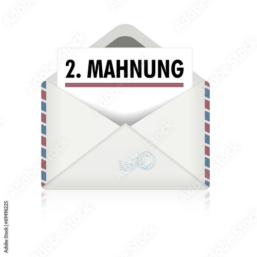 Brief zweite Mahnung