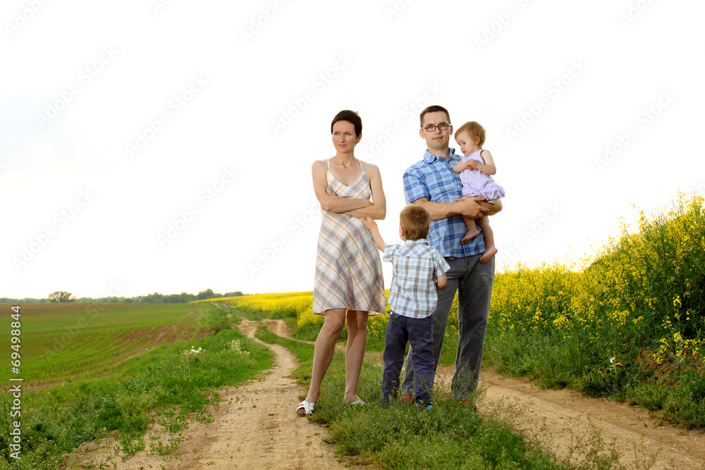 Family on the road Family on the road