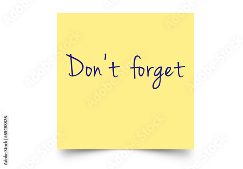 don't forget