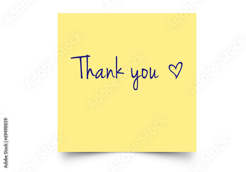 post it thank you english