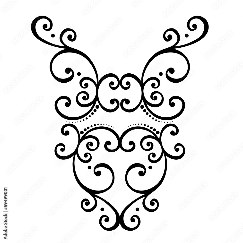 Vector Deco Abstract Symmetric Element. Design elements Vector Deco Abstract Symmetric Element. Design elements