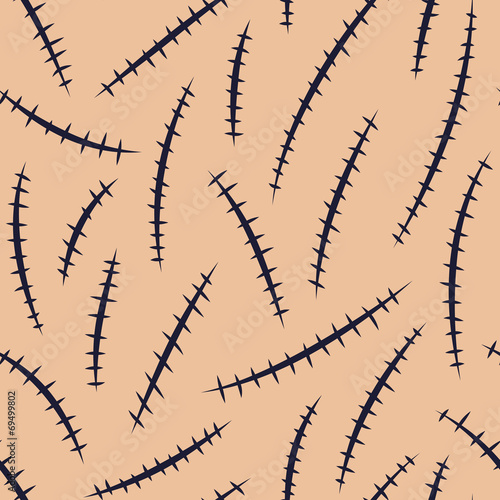 Abstract hand drawn seamless pattern.