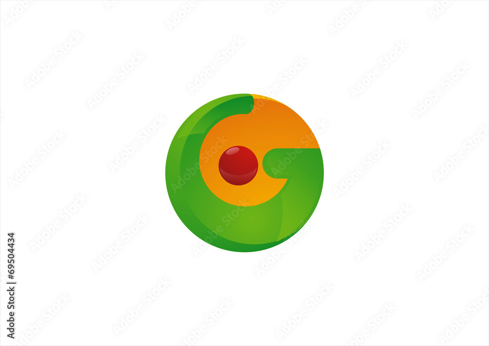 Sun circle nature and environment icon green Sun circle nature and environment icon green