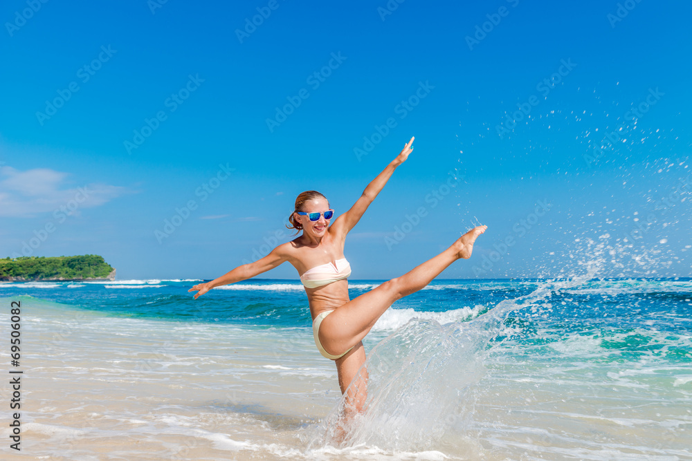 Young woman at the beach