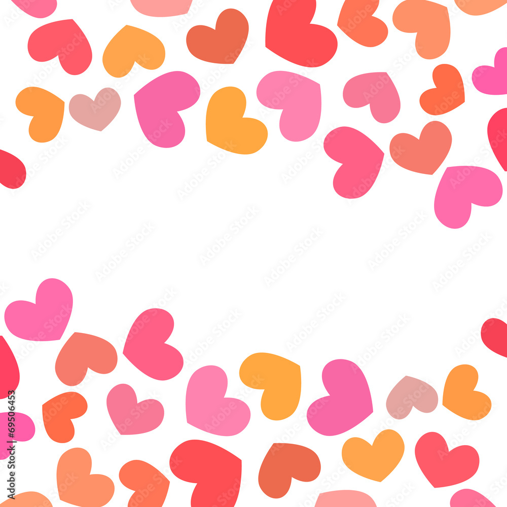 Vector background hearts
