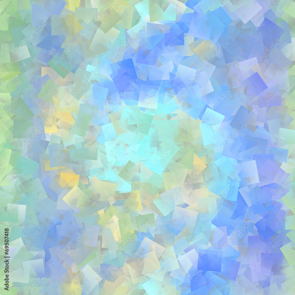 Beautiful cubist mosaic in pastel colors