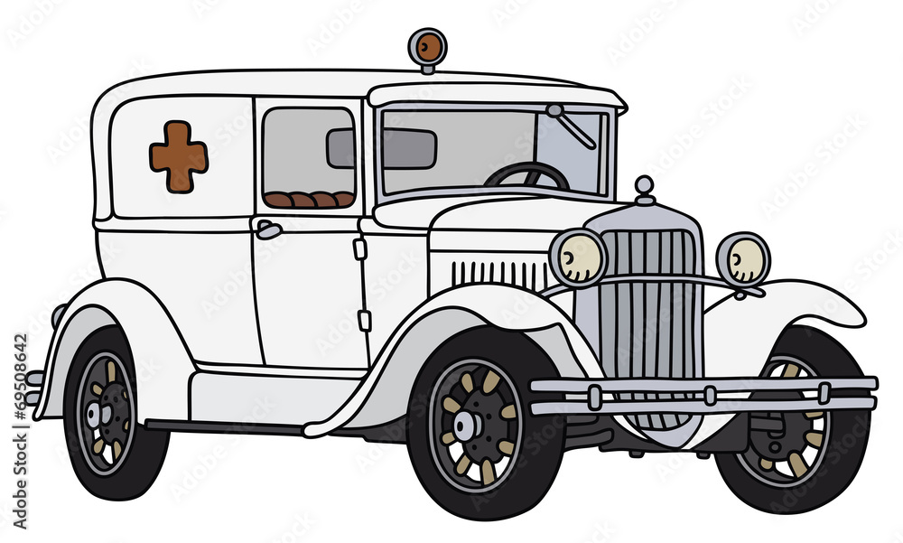 old time ambulance
