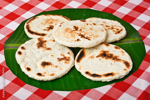 Fresh Homemade Sri Lankan Pol Roti photo