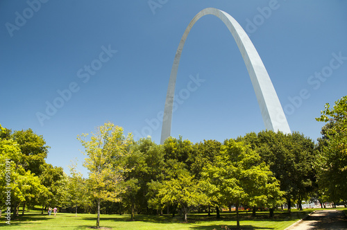Gateway Arch and trees in the Jefferson Nation, St. Louis