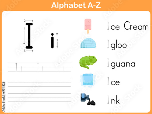 Alphabet Tracing Worksheet: Writing A-Z