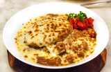 Creative Japanese curry with mozzarella cheese and rice
