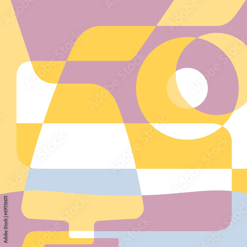Background for menu. Silhouette glasses of cognac and abstract