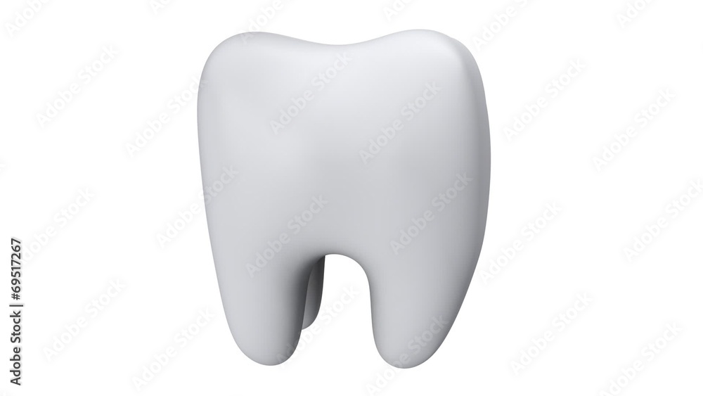 Animation of Tooth Rotation. Seamless Looping Animation of Tooth Rotation. Seamless Looping