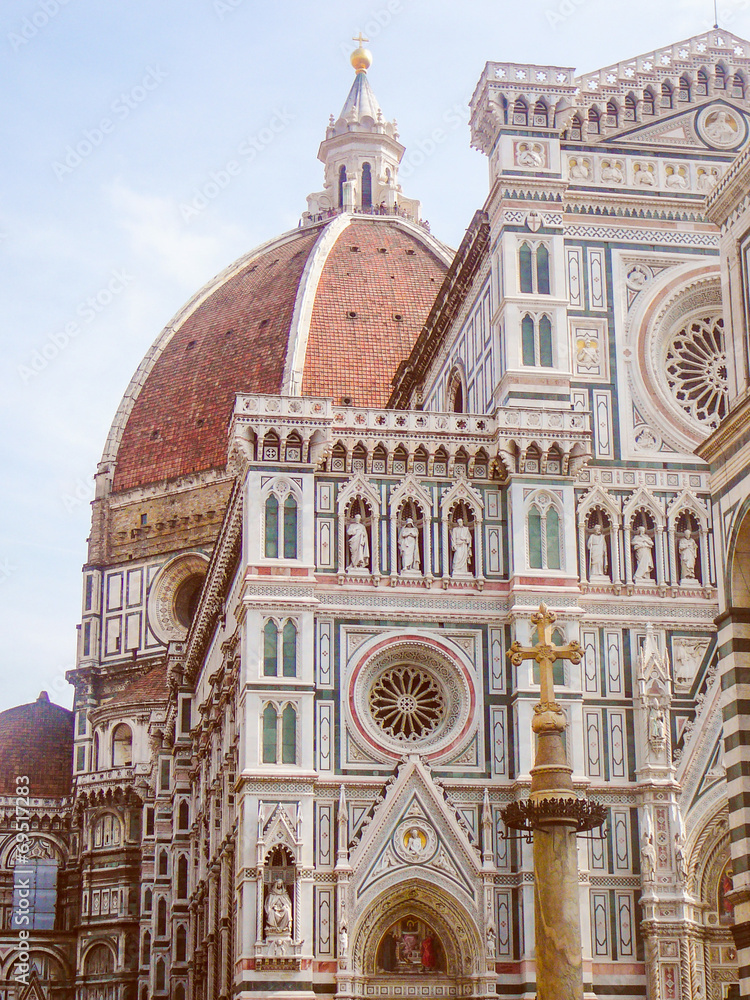 Retro look Florence Cathedral