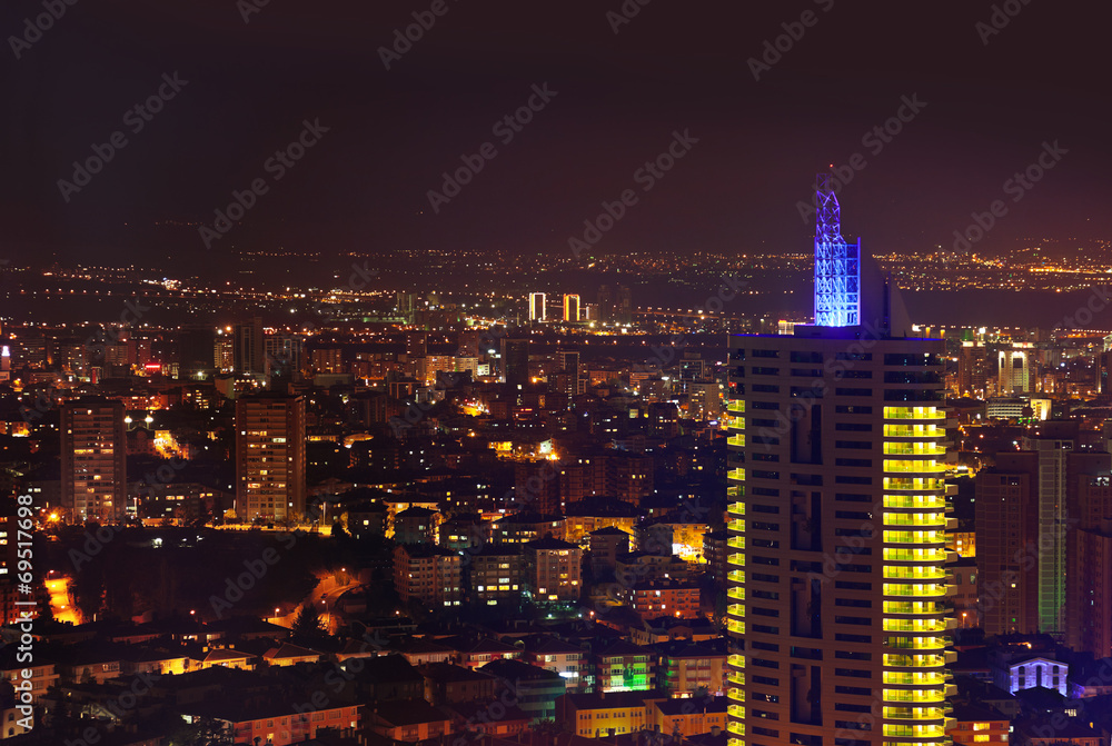Obraz premium Ankara Turkey at night