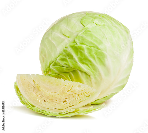 Vászonkép cabbage isolated