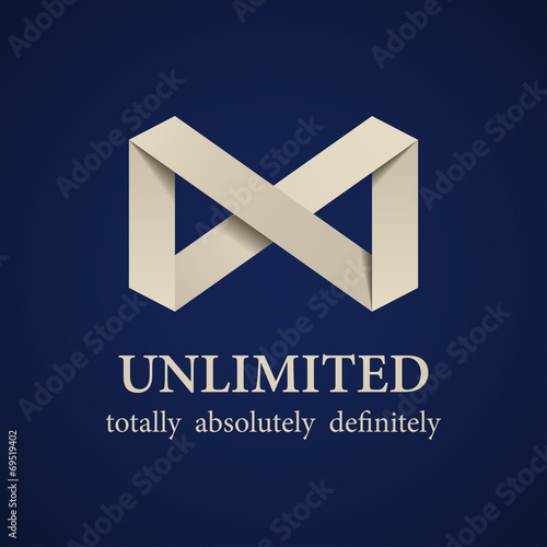 vector abstract paper unlimited symbol