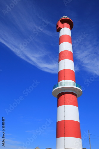 Lighthouse of Wakkanai at Kussyaro cape in Hokkaido, Japan