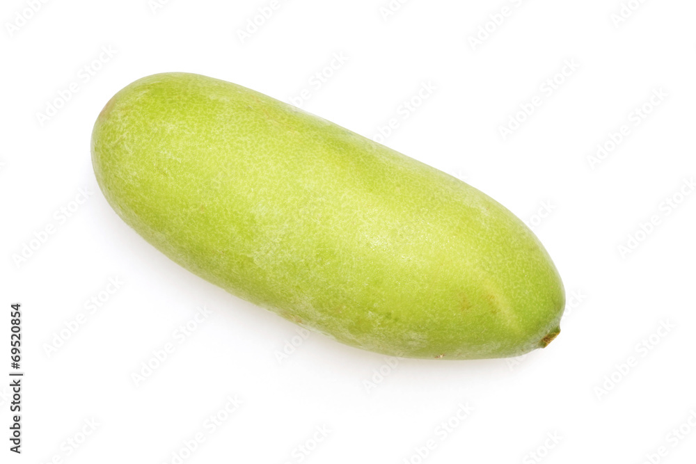 raw winter melon on white background raw winter melon on white background