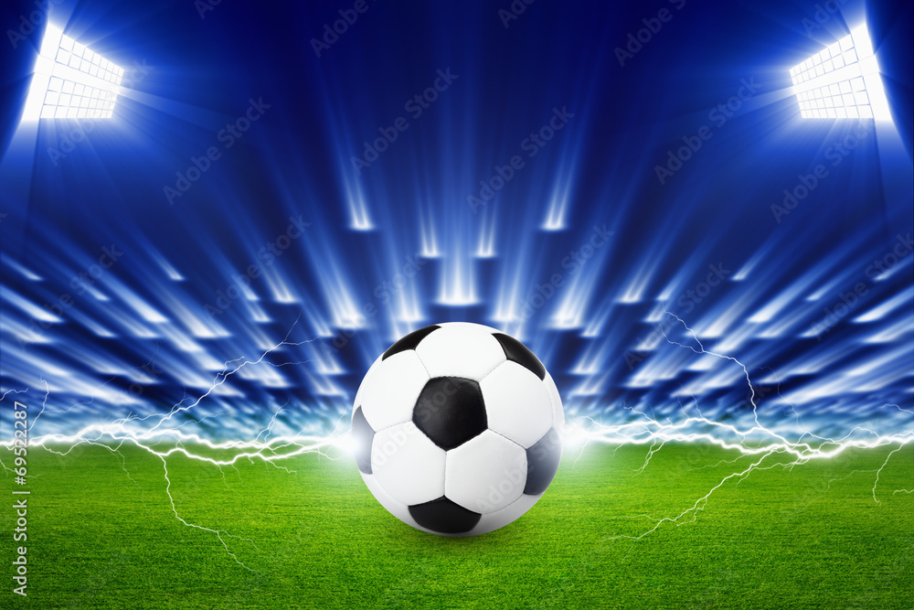 Naklejka premium Soccer background