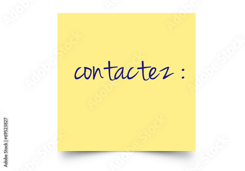 contactez französisch post it