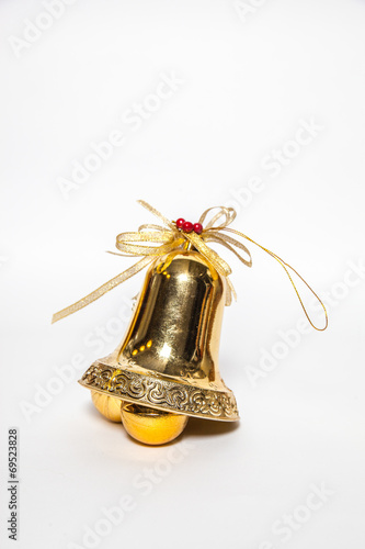 christmas ornament golden bell
