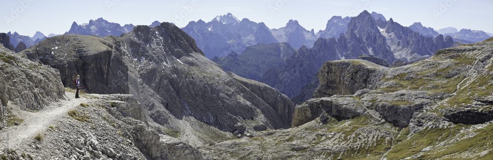 Dolomiten panorama von der bülelejoch Hütte gesehen