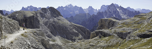 Dolomiten panorama von der bülelejoch Hütte gesehen