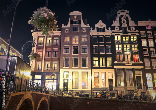 amsterdam city in the night