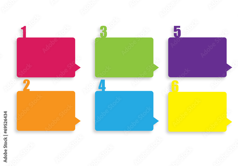 colourful frame for comments, isolated, vector colourful frame for comments, isolated, vector