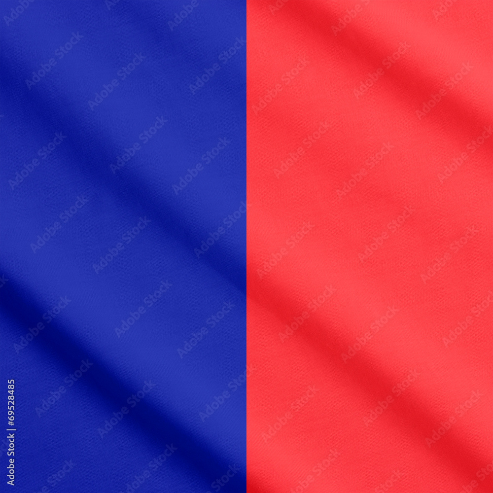 Flag of Paris waving