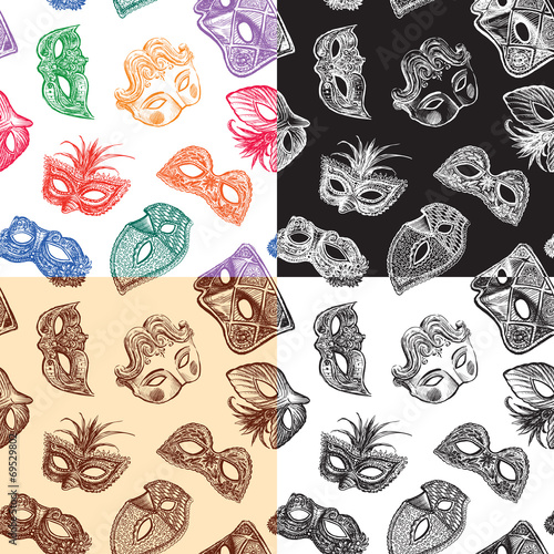 carnival masks pattern
