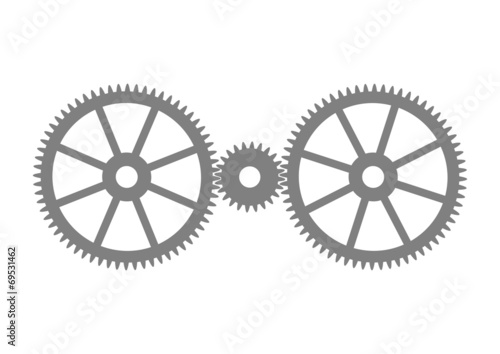 Grey industrial icon on white background