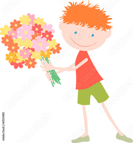 boy with the bouquet