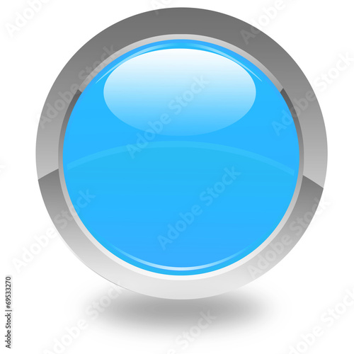 bouton bleu sans marquage