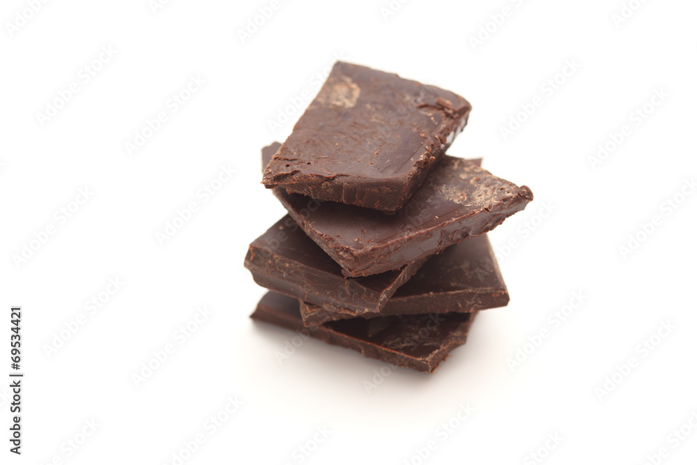 Pieces of delicious chocolate Pieces of delicious chocolate