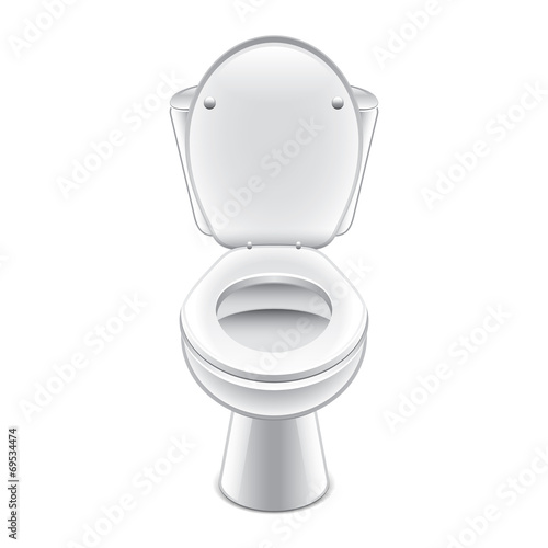 Toilet bowl vector illustration