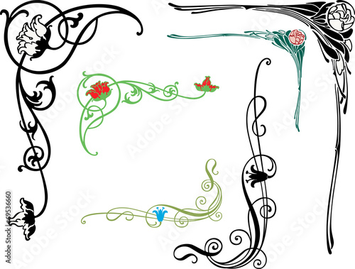 art nouveau elements