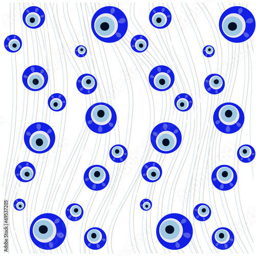 Vector illustration of evil eye - Turkish amulet