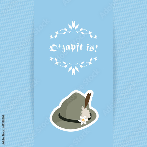 Oktoberfest O'zapft is! - Karte Card Hut