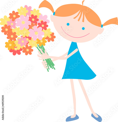 girl with the bouquet