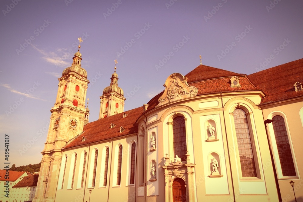 Obraz premium St. Gallen, Switzerland. Cross processed color tone.