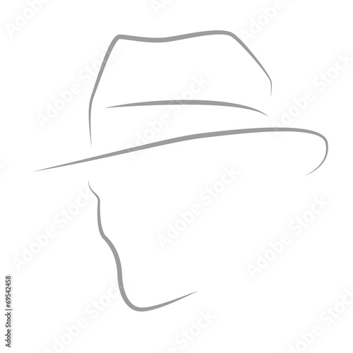 Kopf Gesicht Silhouette Vektor Abstrakt