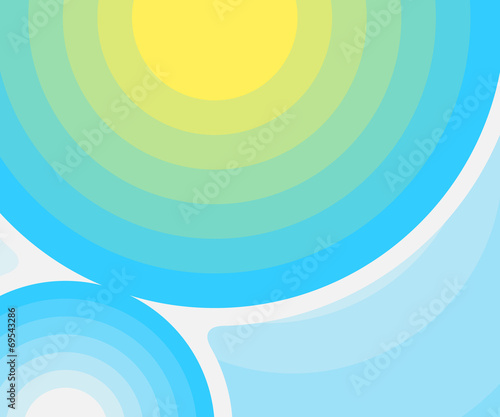 The circle background